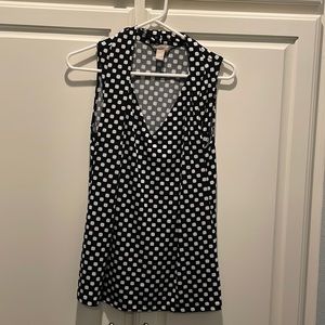 Banana Republic black with white size medium